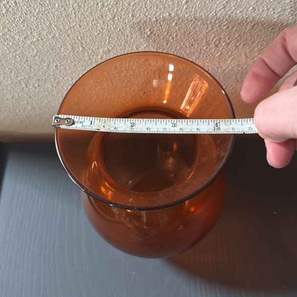 $4 bundled - Amber Glass Vase - Picture 2 of 4